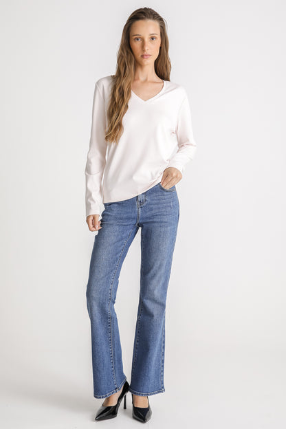 V Neck Cotton T Shirt