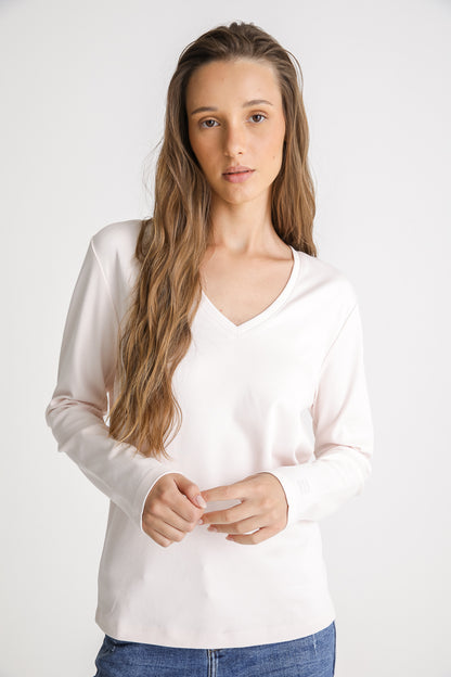 V Neck Cotton T Shirt