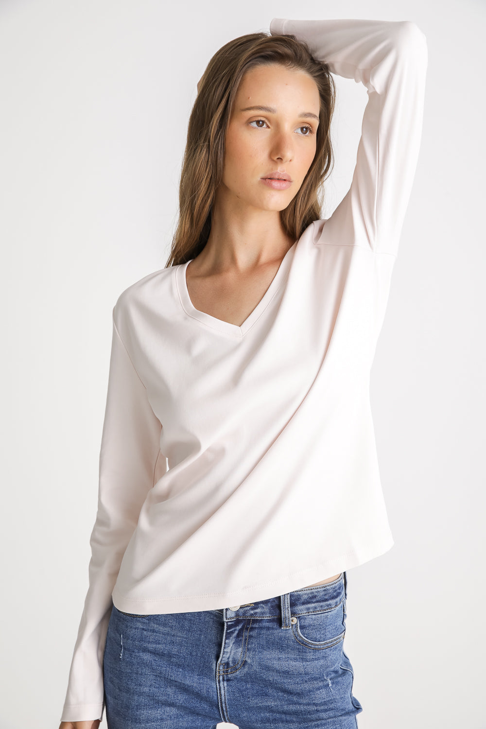 V Neck Cotton T Shirt