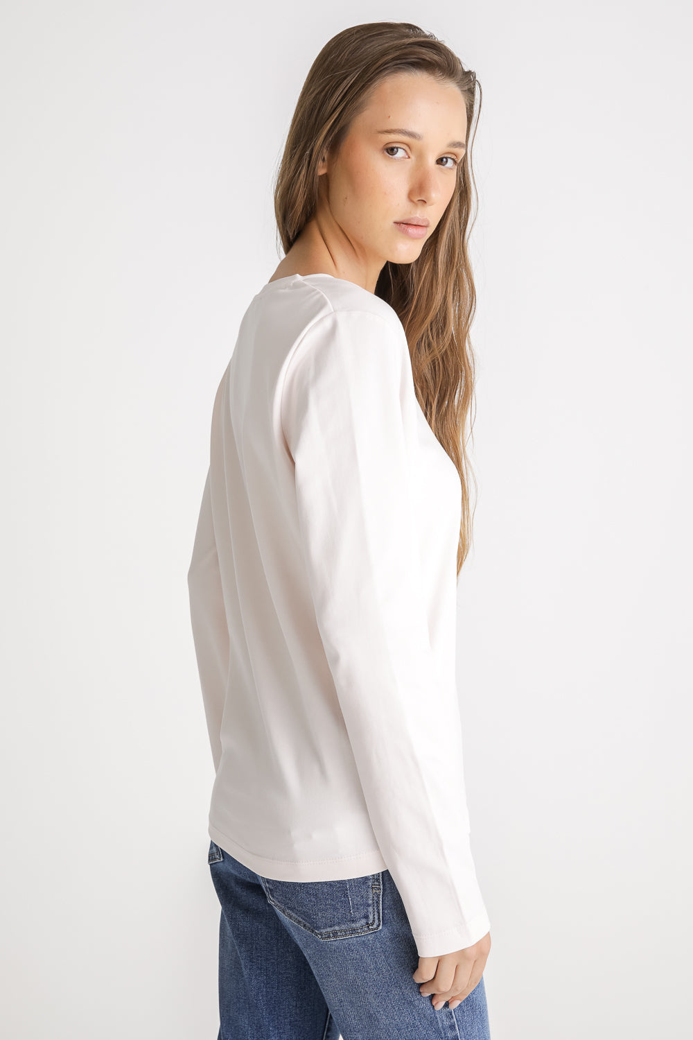 V Neck Cotton T Shirt