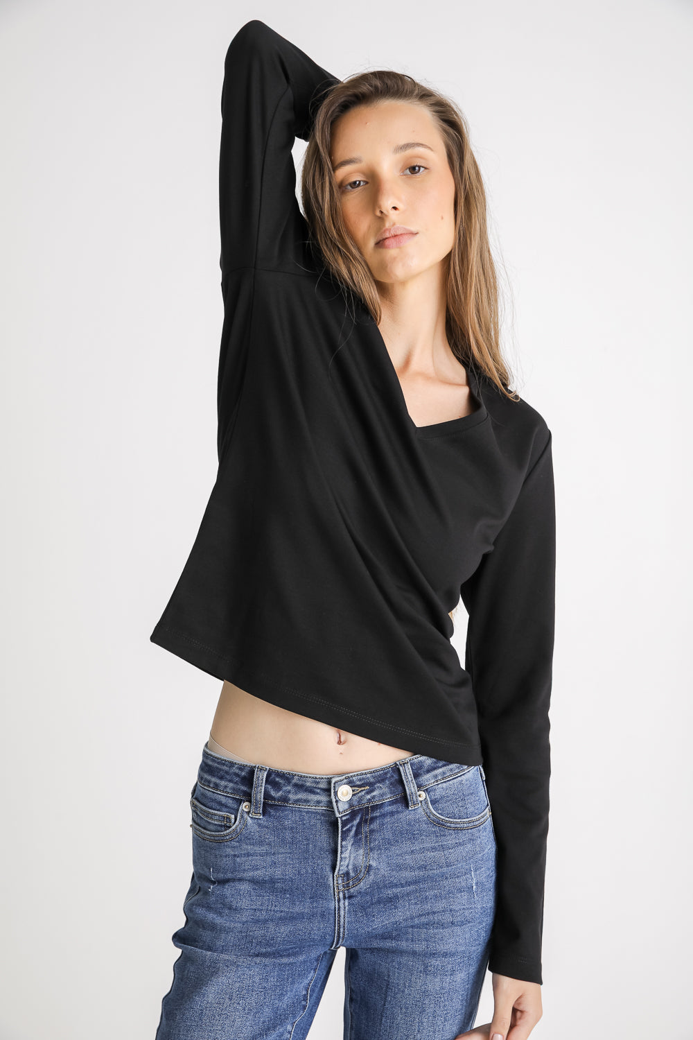 V Neck Cotton T Shirt