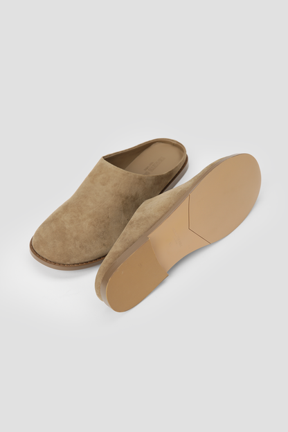 Suede Flat Mules