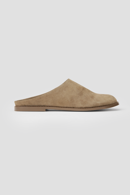 Suede Flat Mules