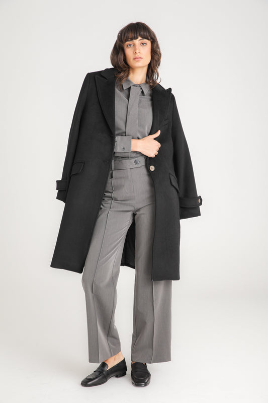 Pintuck Tailored Trousers