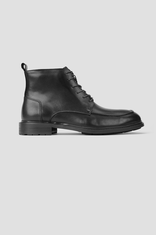 Leather Lace Up Boots