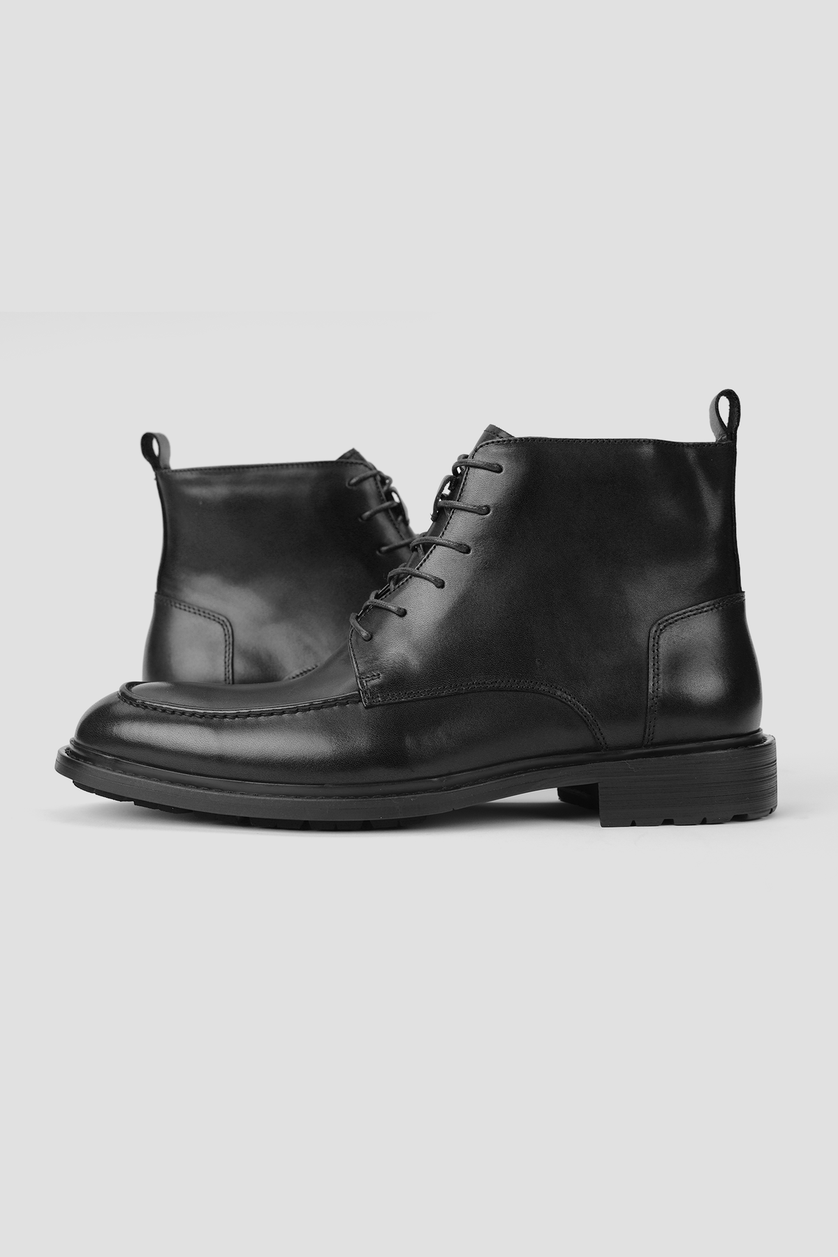Leather Lace Up Boots