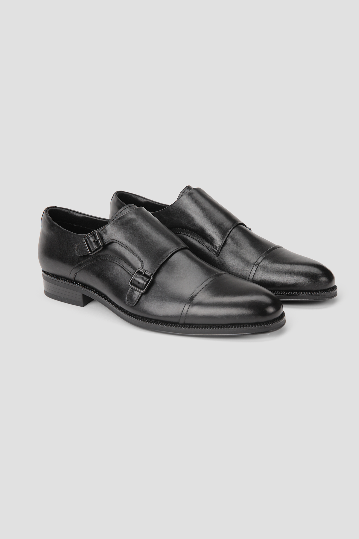 Leather Buckle Strap Shoes