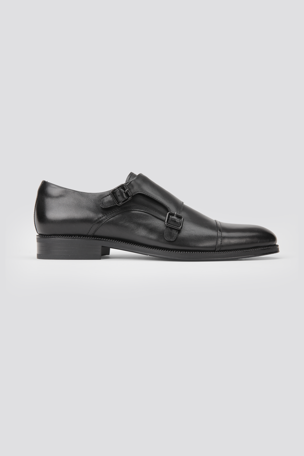 Leather Buckle Strap Shoes