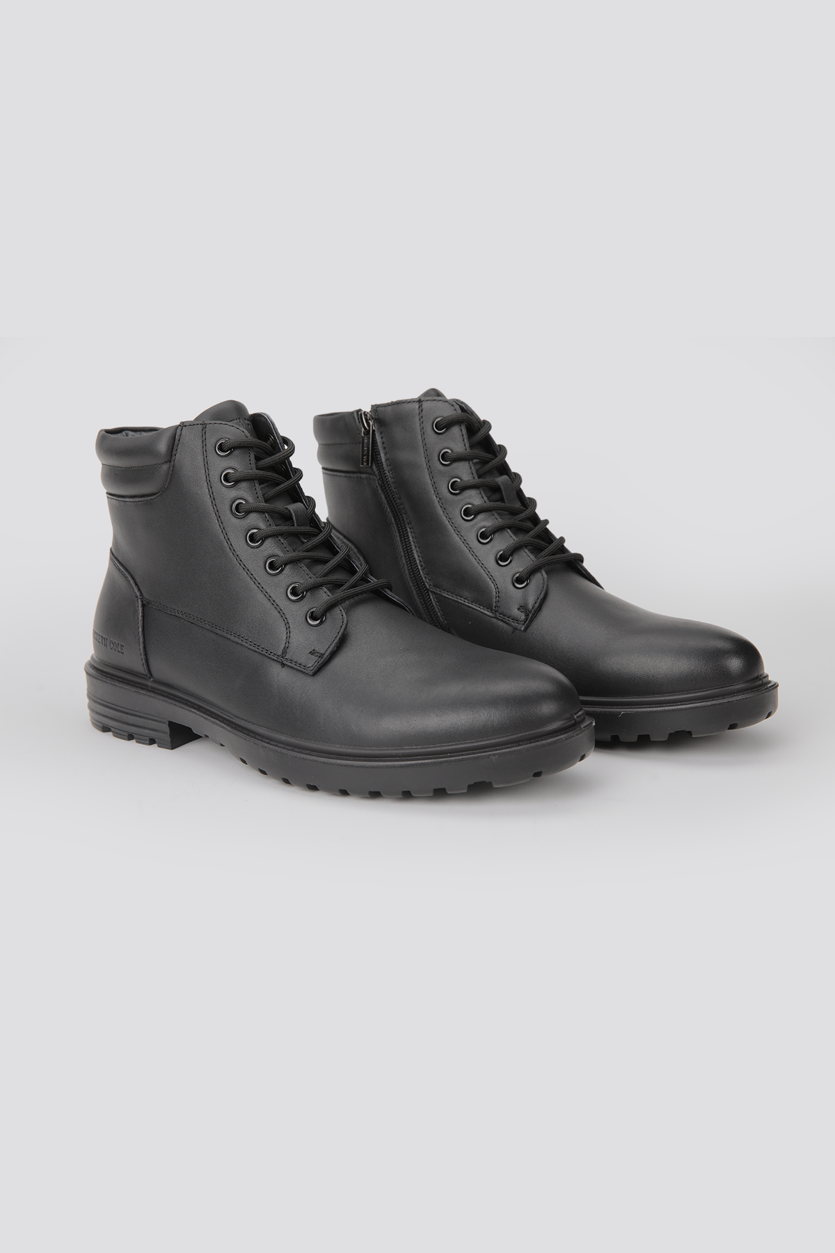 Leather Lace Up Ankle Boots