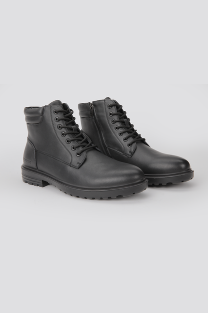 Leather Lace Up Ankle Boots