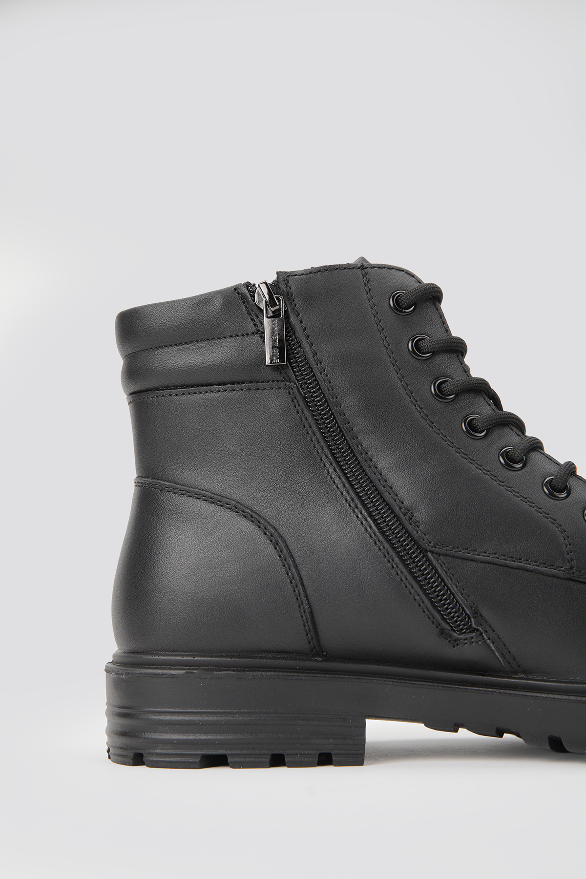 Leather Lace Up Ankle Boots