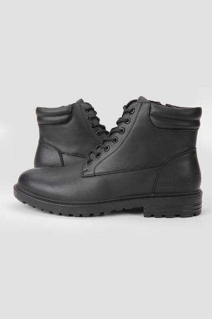 Leather Lace Up Ankle Boots