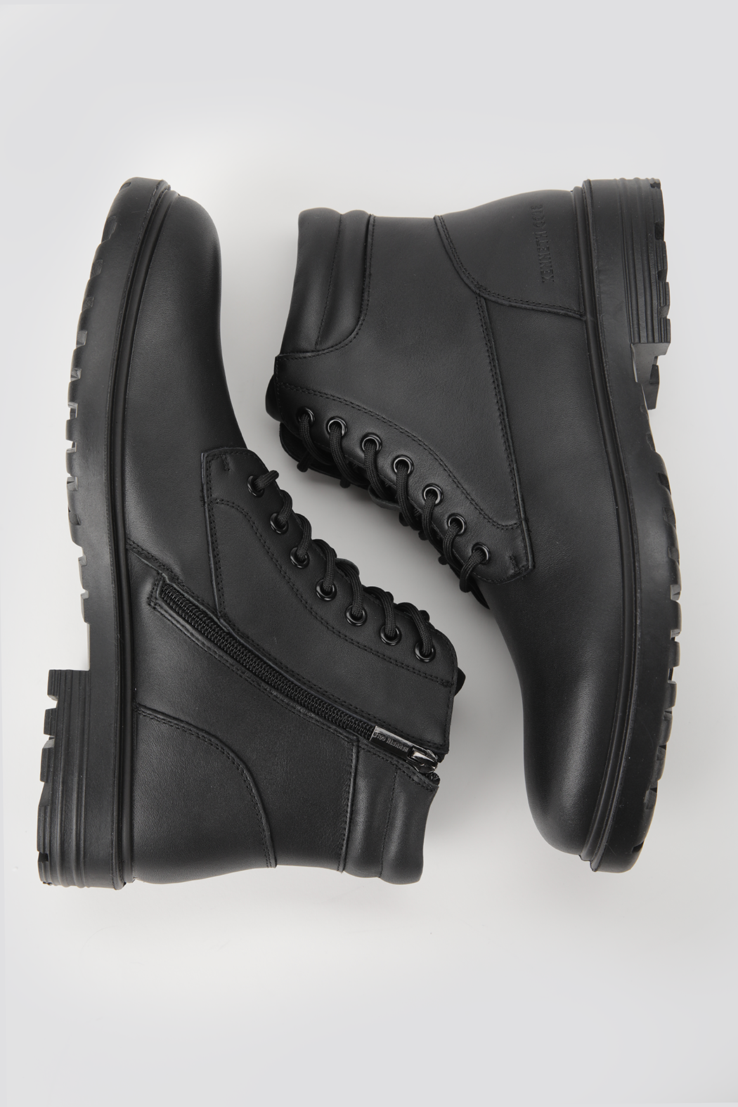 Leather Lace Up Ankle Boots