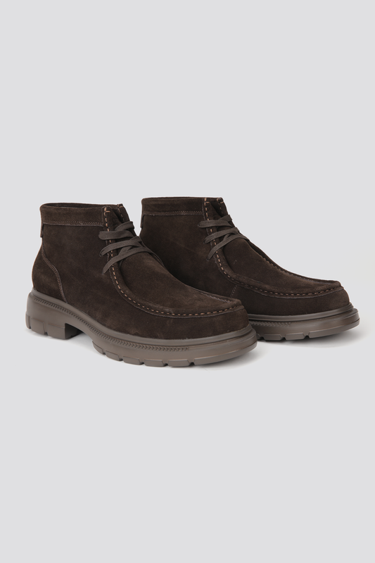 Suede Lace Up Ankle Boots