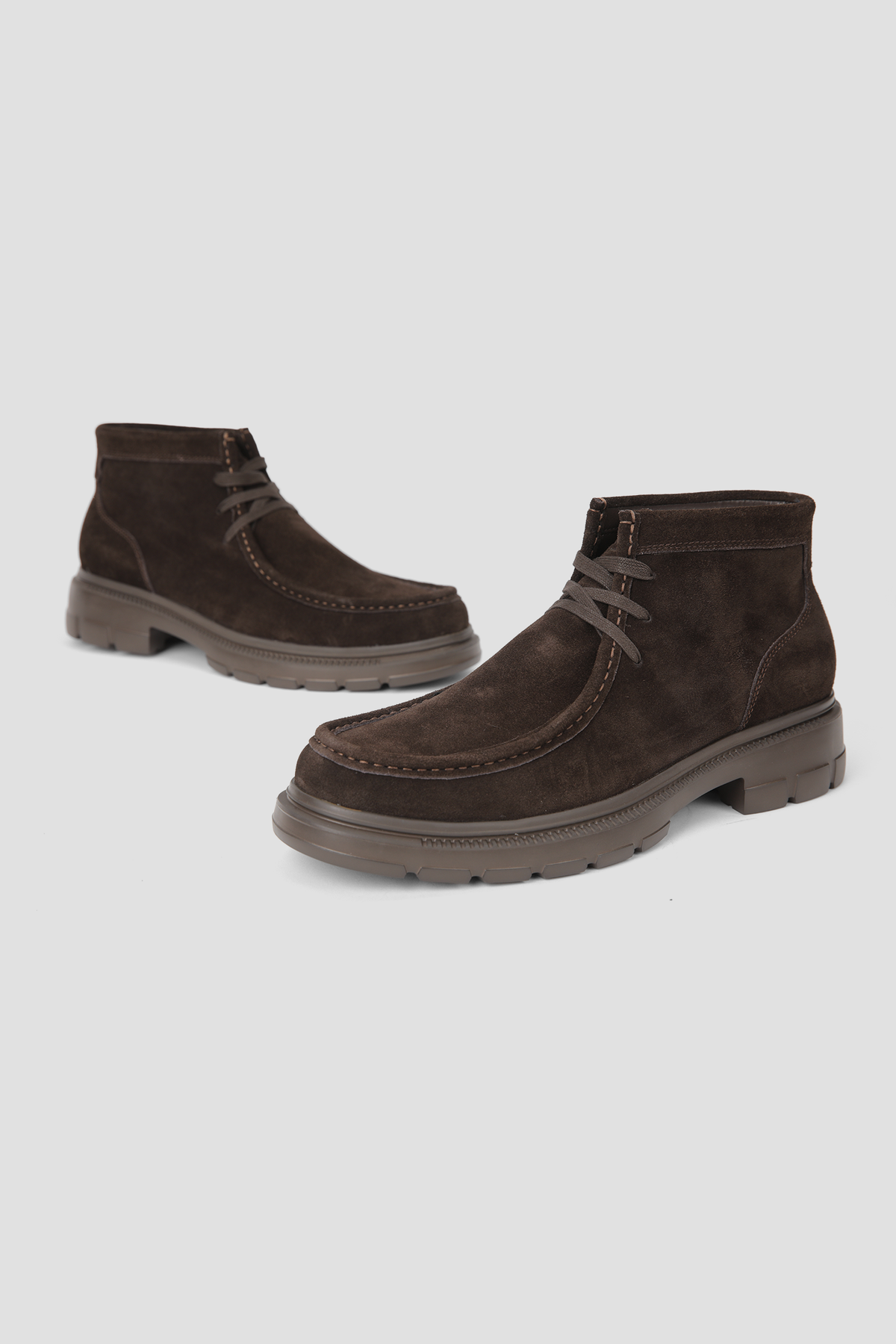 Suede Lace Up Ankle Boots