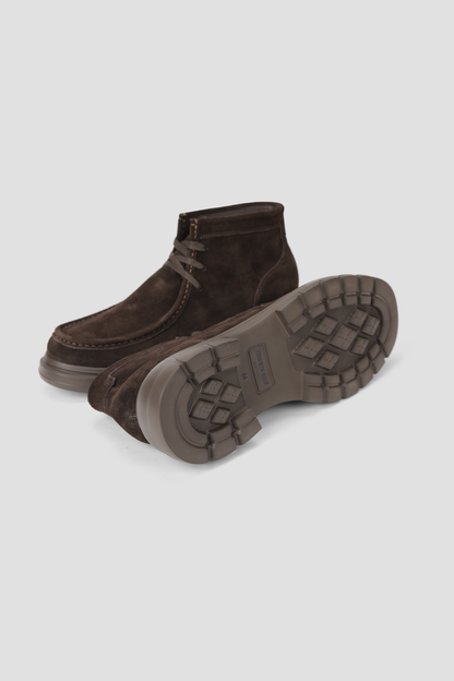 Suede Lace Up Ankle Boots
