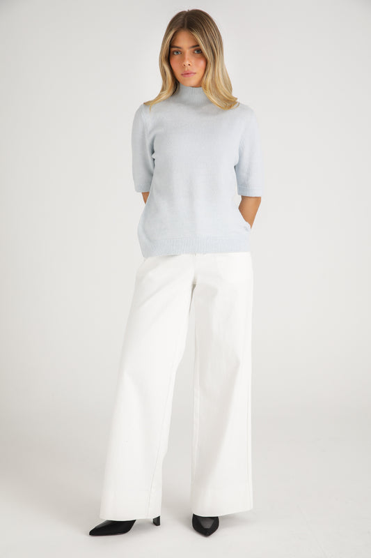 Wide Leg Denim Pants