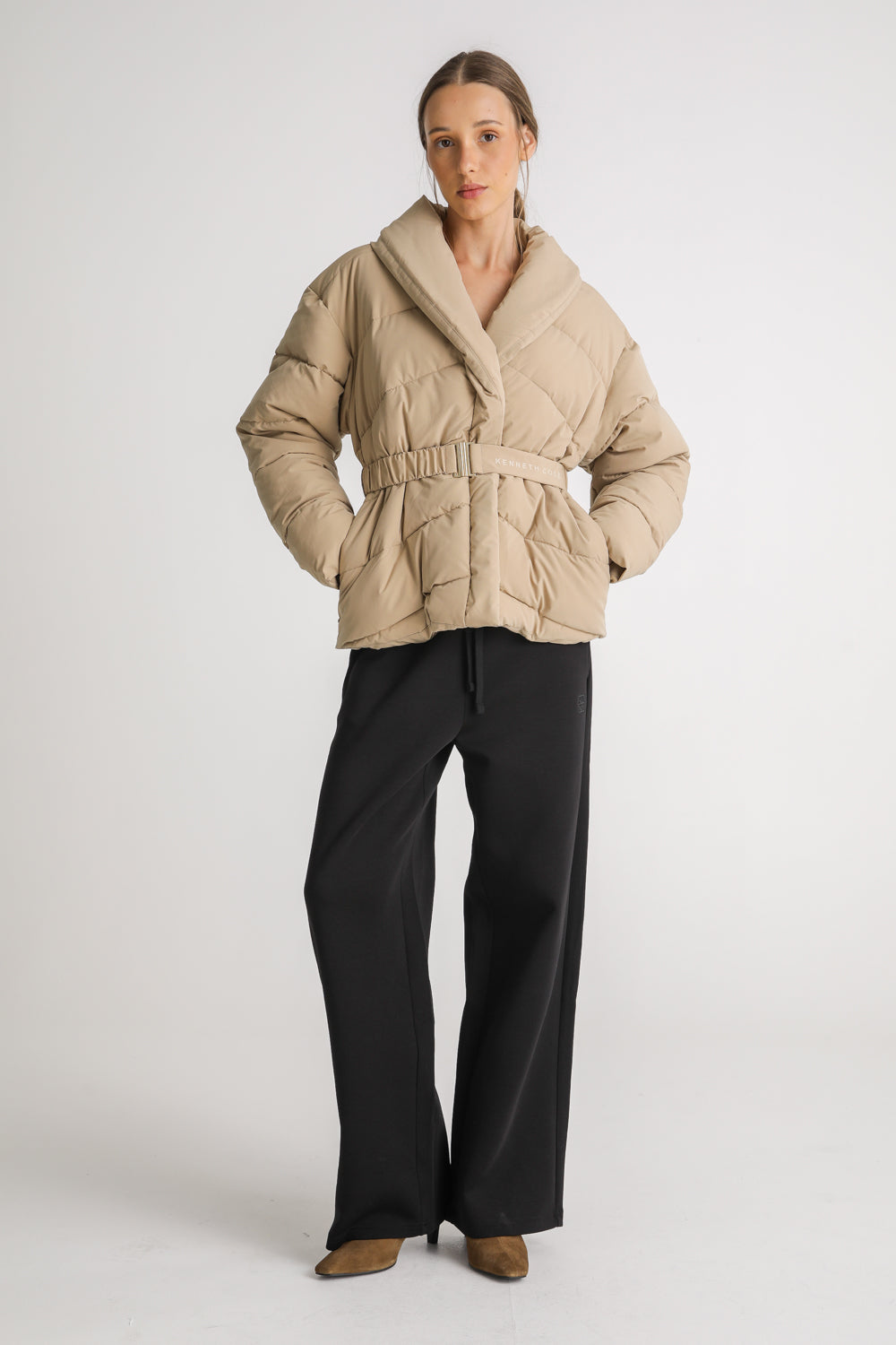 Belted Puffer Jacket