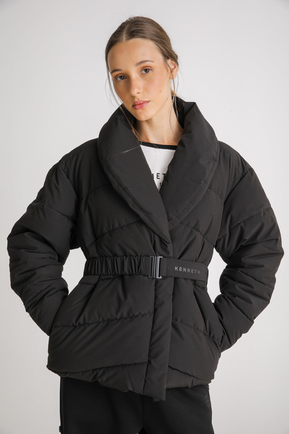 Belted Puffer Jacket