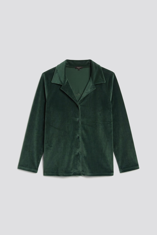 Velvet Button Down Shirt