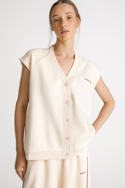Interlock Button Vest