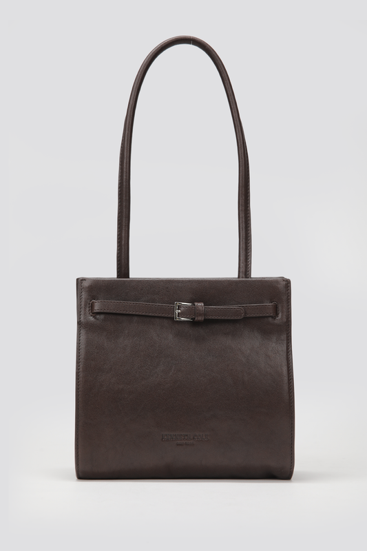Leather Buckle Shoulder Bag