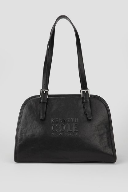 Leather Rounded Bowling Tote