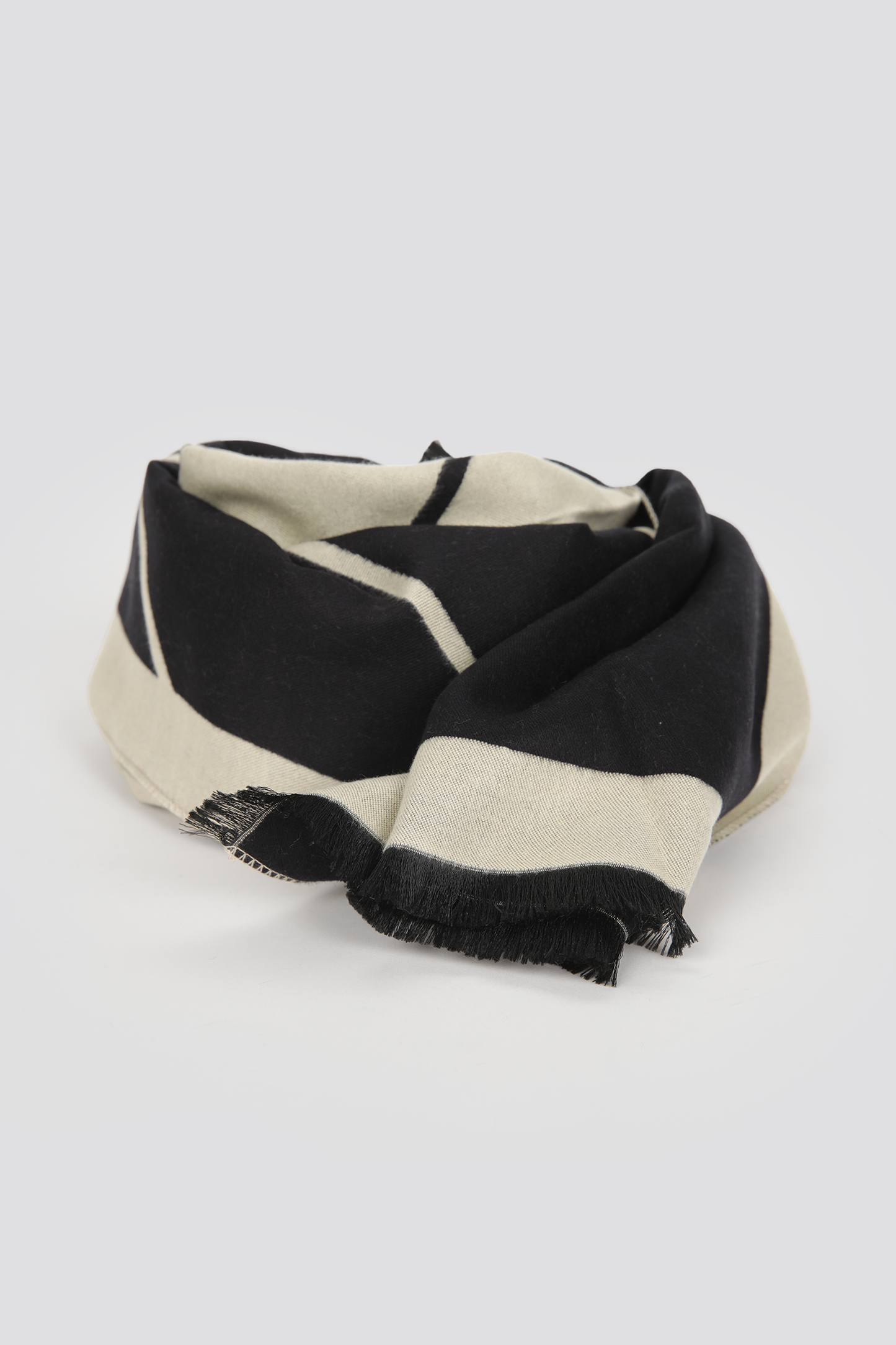 Striped Logo Scarf