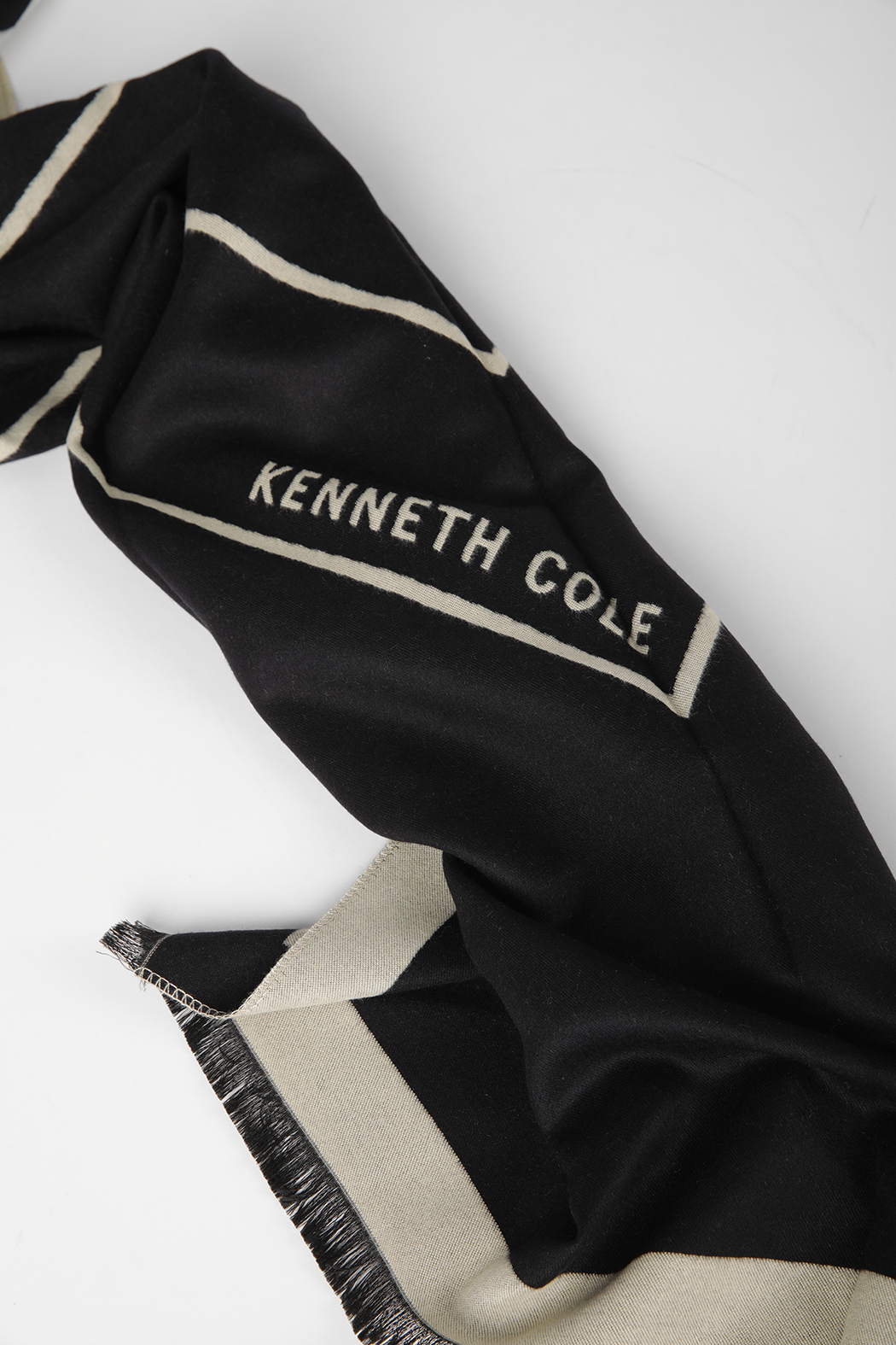 Striped Logo Scarf