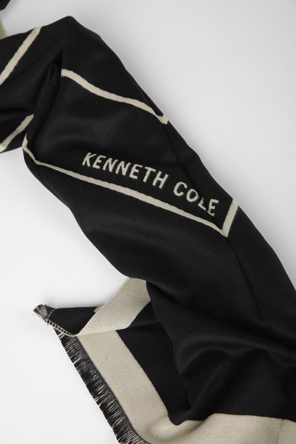 Striped Logo Scarf
