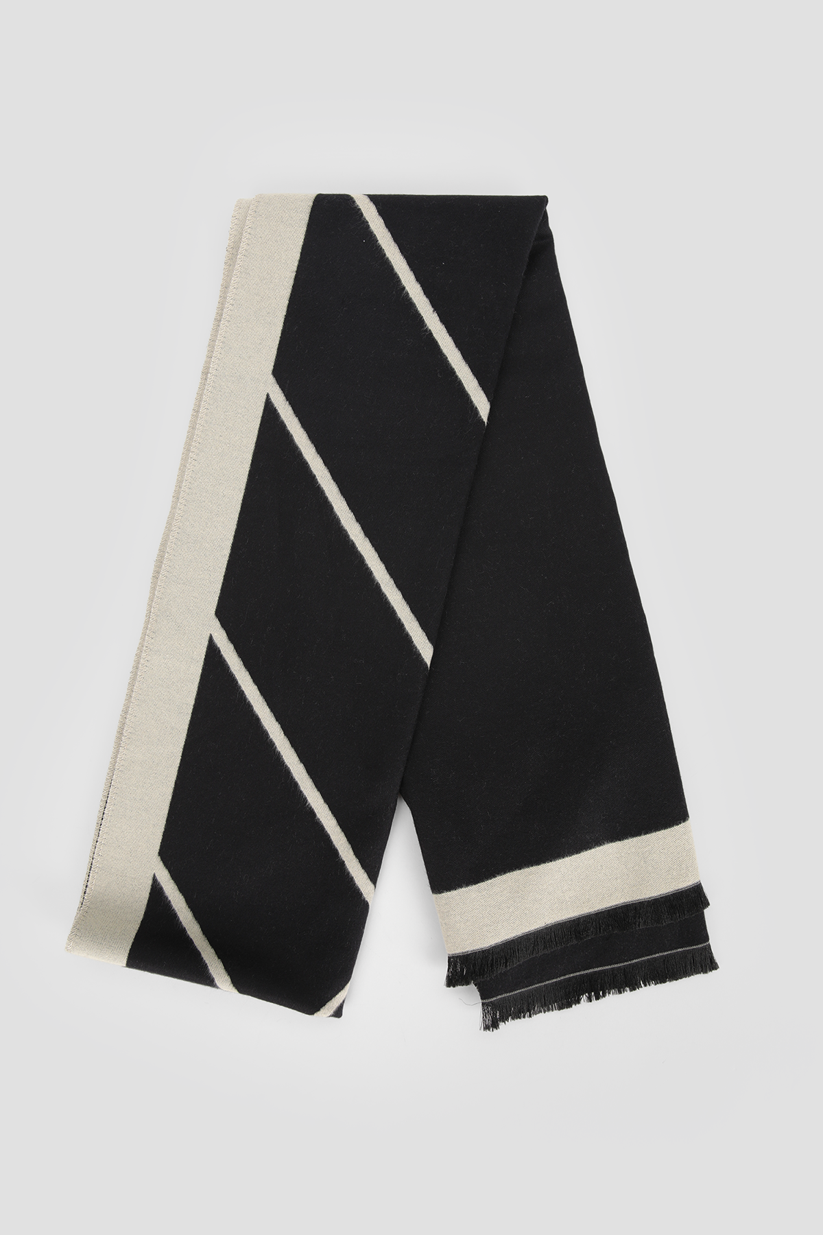 Striped Logo Scarf