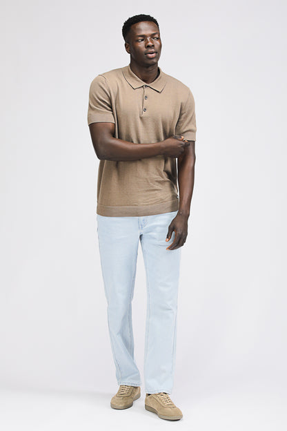 Straight Leg Denim Jeans