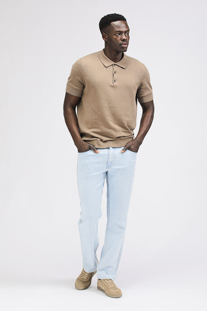 Straight Leg Denim Jeans