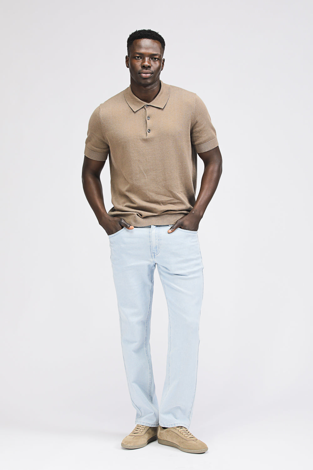 Straight Leg Denim Jeans