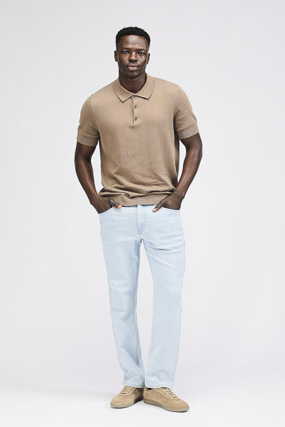 Straight Leg Denim Jeans
