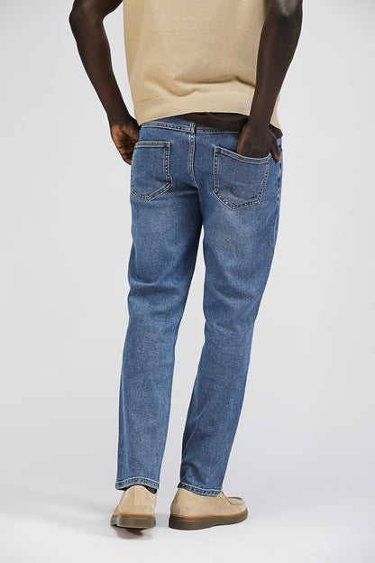 Straight Leg Denim Jeans