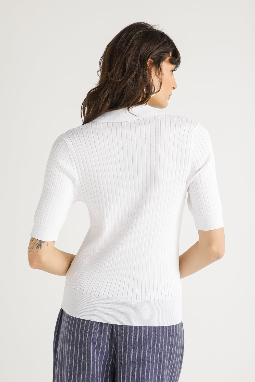 Short Rib Knit Top