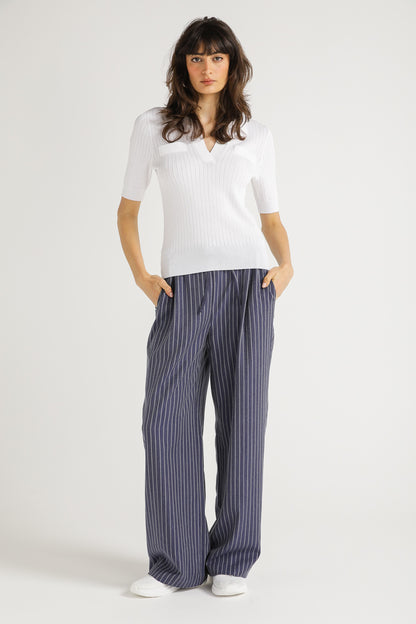 Short Rib Knit Top