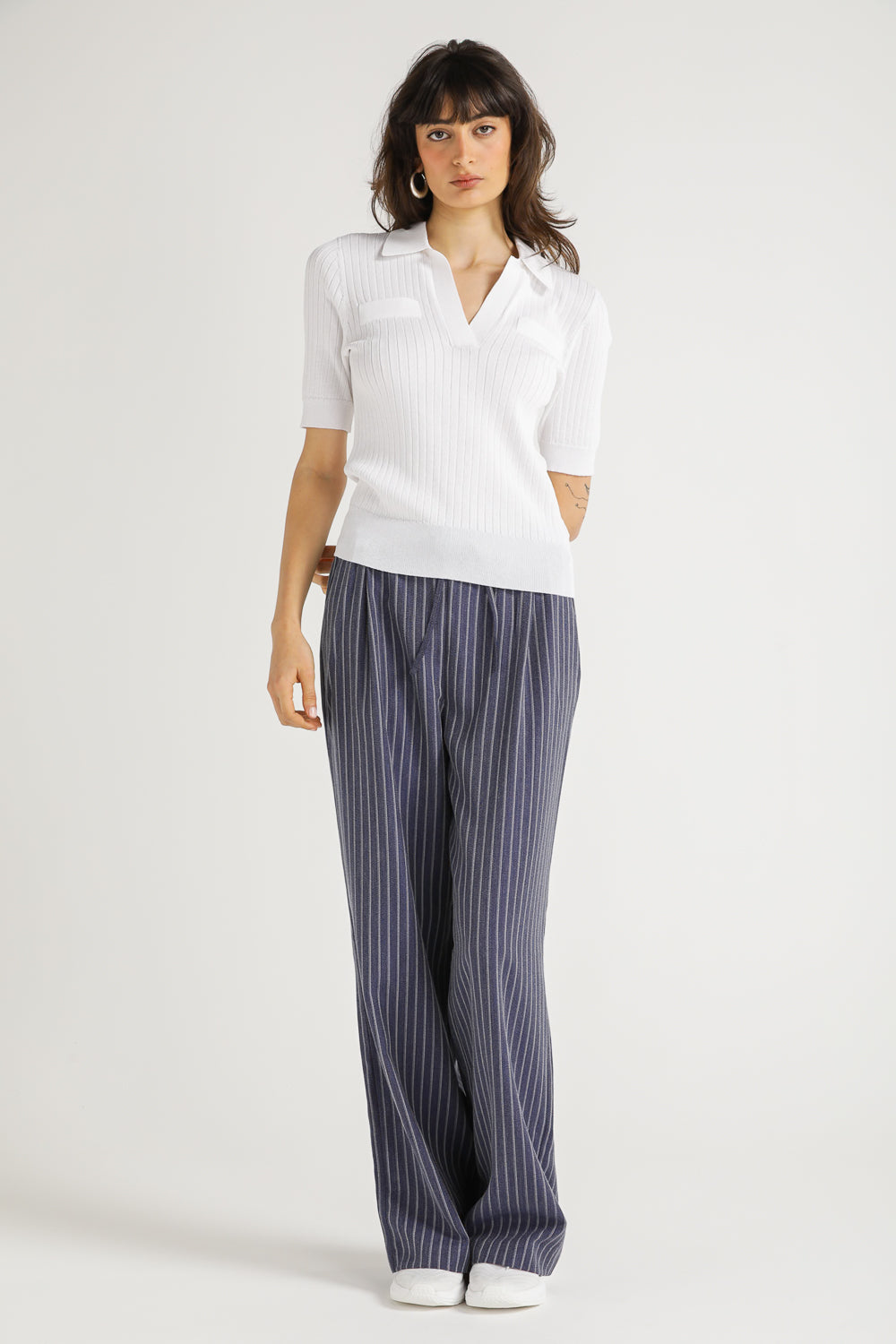 Short Rib Knit Top