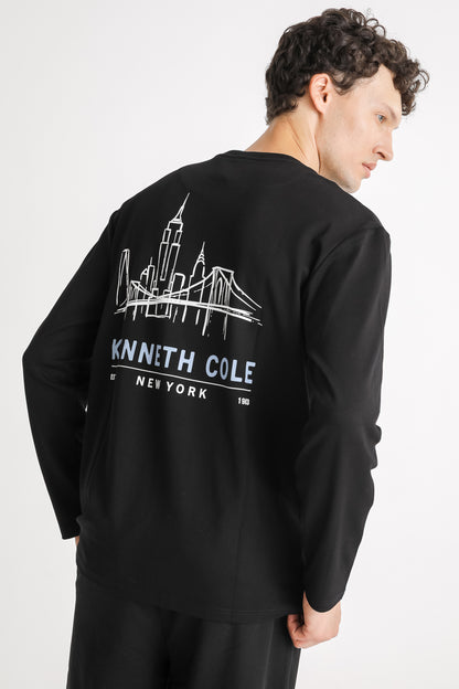 Graphic Print Long Sleeve T Shirt