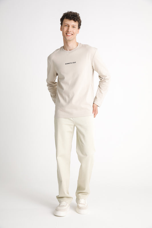 Back Print Long Sleeve T Shirt