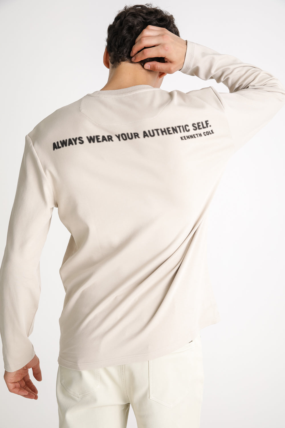 Back Print Long Sleeve T Shirt