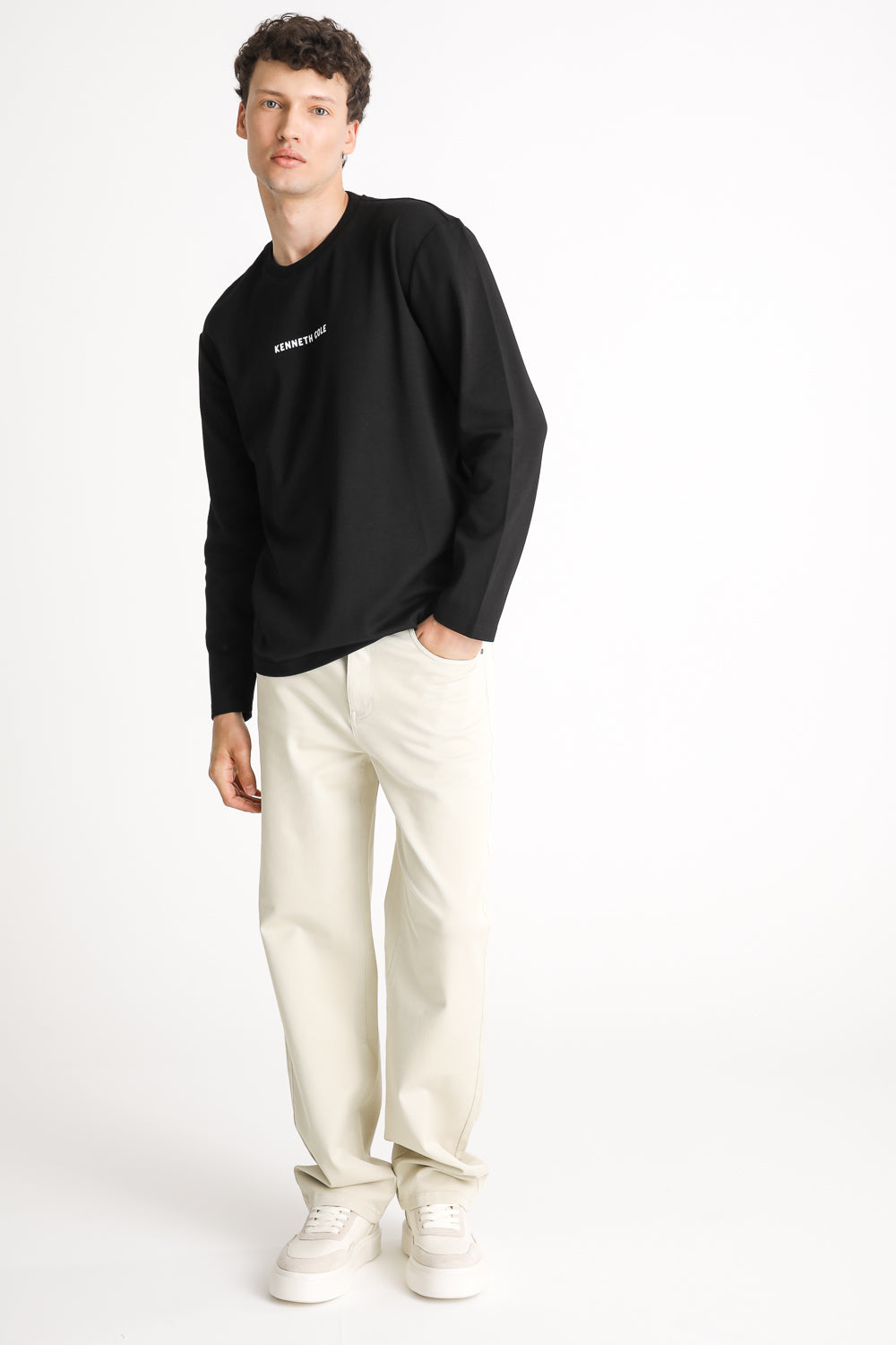 Back Print Long Sleeve T Shirt