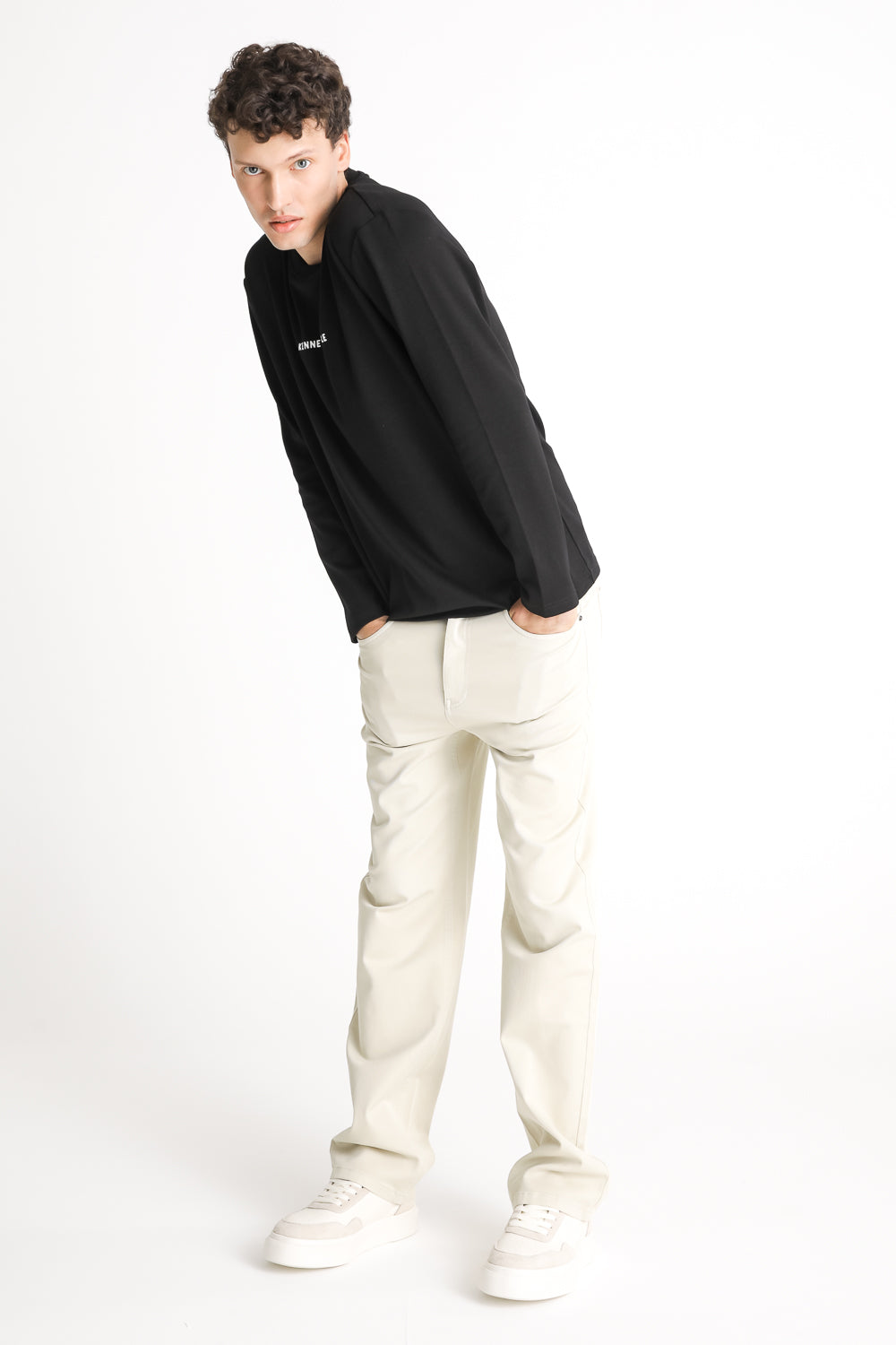 Back Print Long Sleeve T Shirt