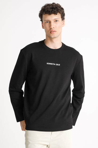 Back Print Long Sleeve T Shirt