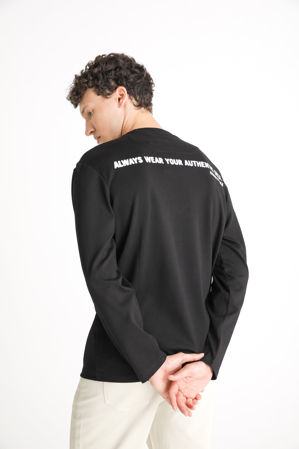 Back Print Long Sleeve T Shirt