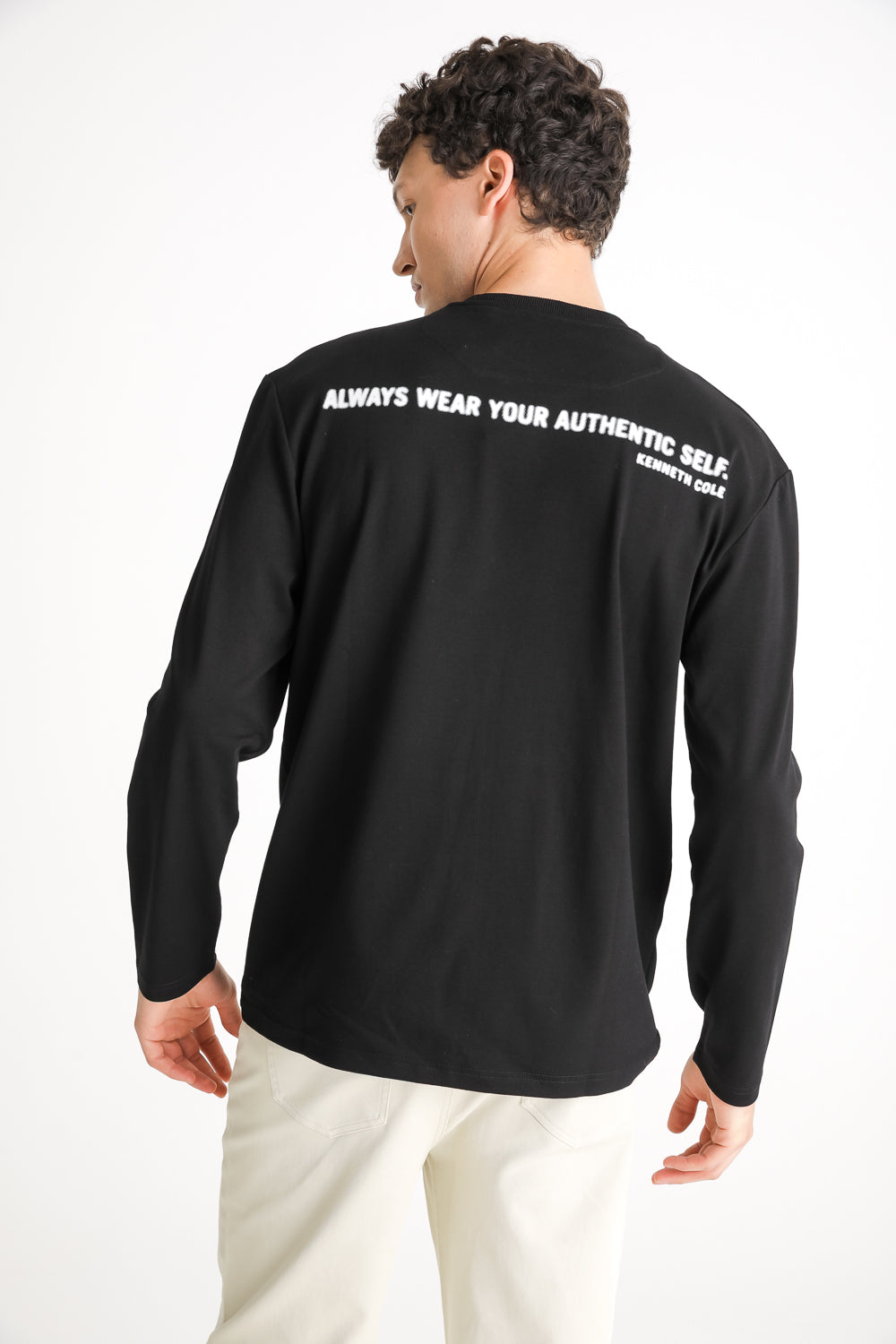 Back Print Long Sleeve T Shirt