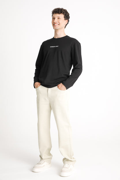 Back Print Long Sleeve T Shirt