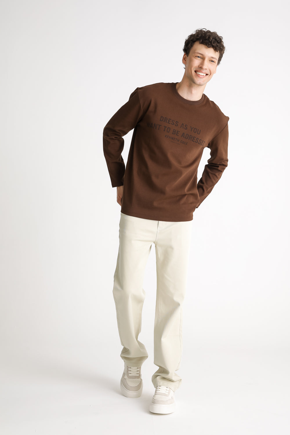Graphic Cotton Long Sleeve T Shirt