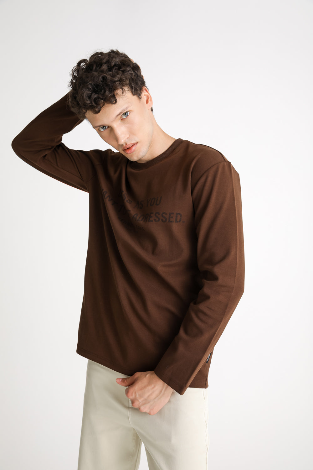 Graphic Cotton Long Sleeve T Shirt